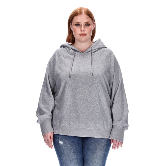 plus size grey hoodie