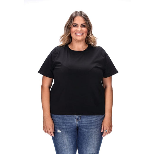 plus size tee black