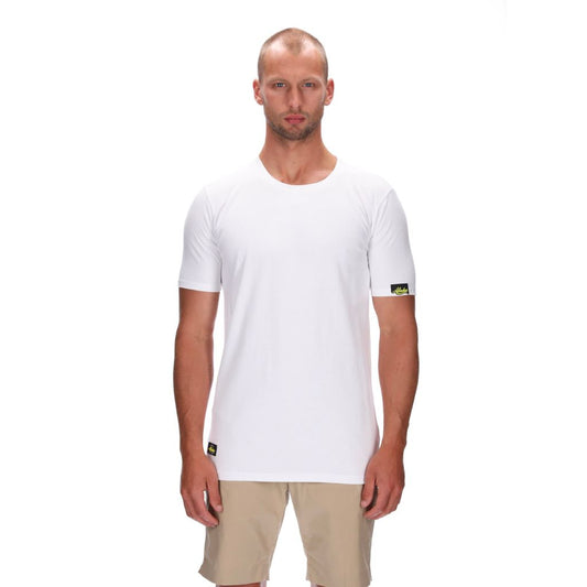 mens slim fitting tee white