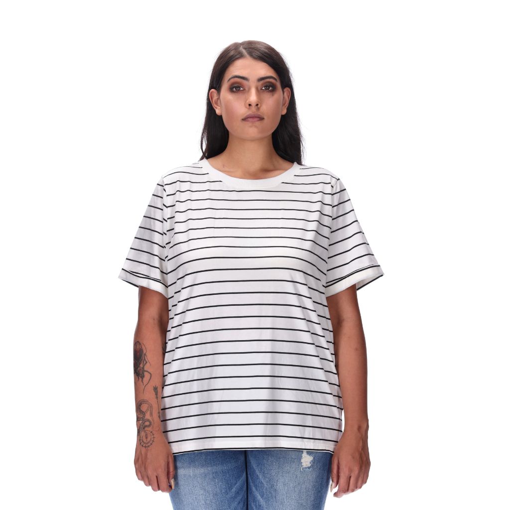 plus size striped tee