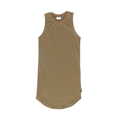 girls singlet dress khaki