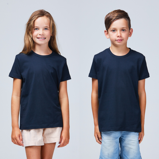 kids basic tee navy