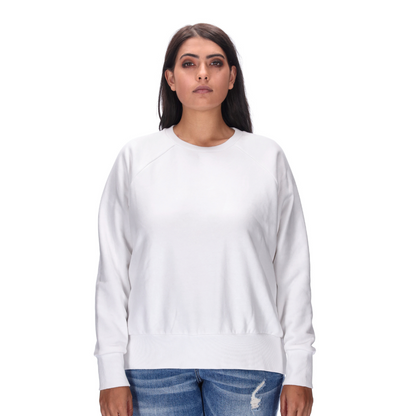 white plus size sweater