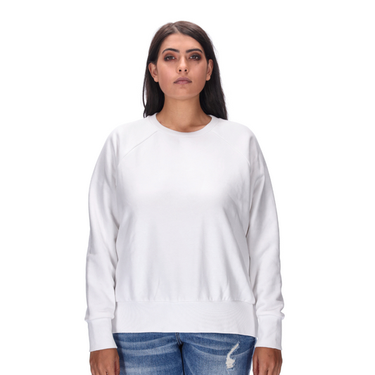 white plus size sweater
