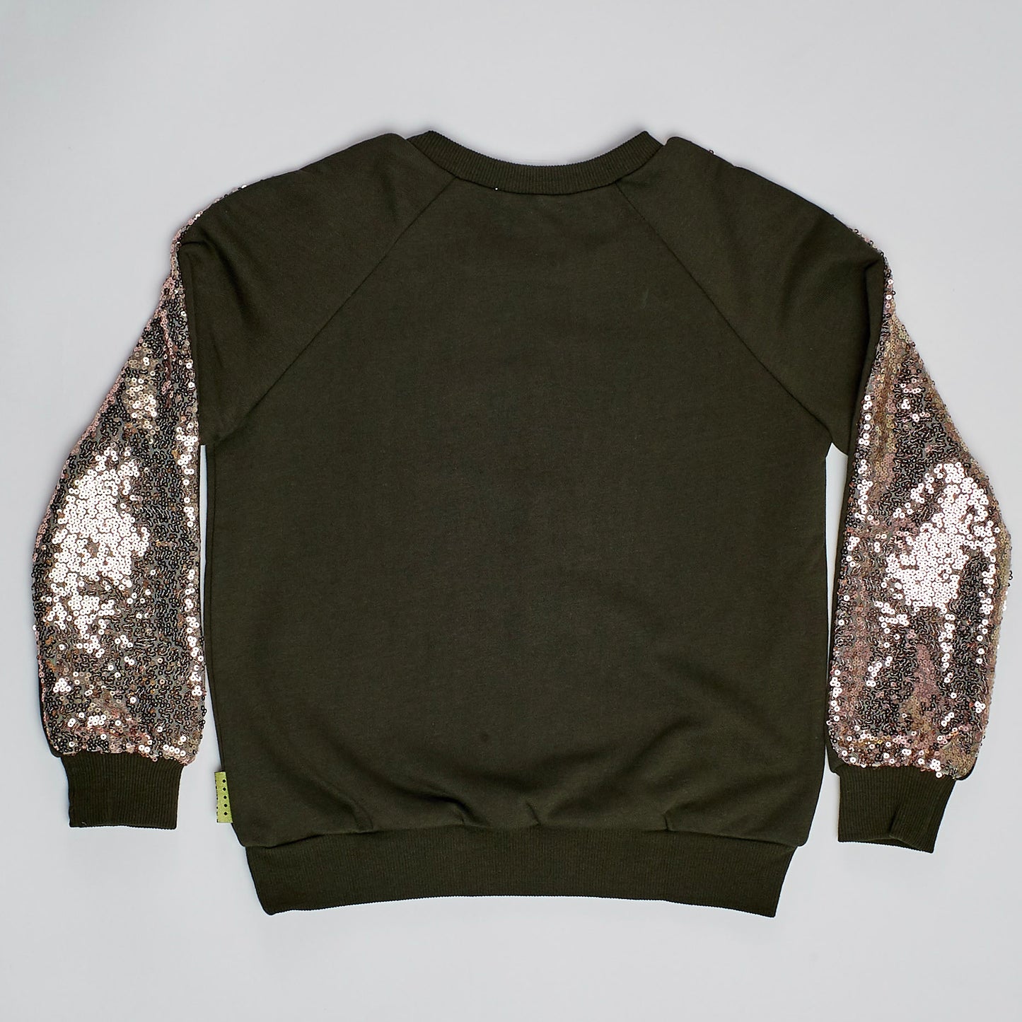 Evie Sequin Sweater Khaki