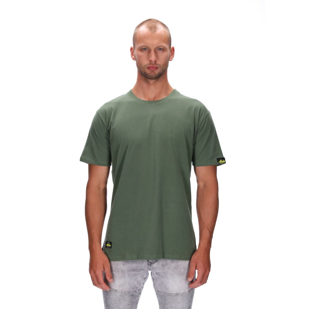 mens tee olive green