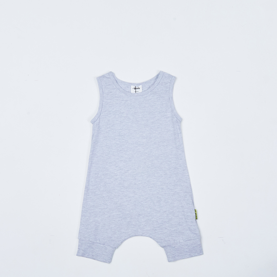 babies grey marle romper
