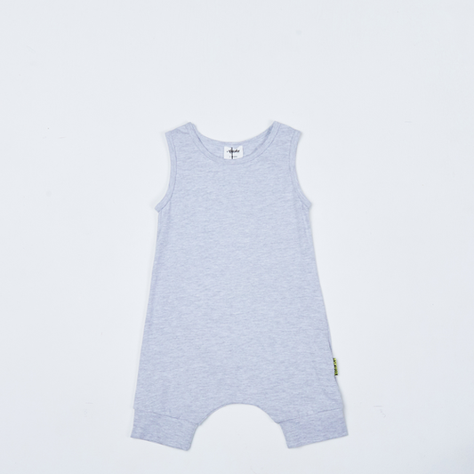 babies grey marle romper