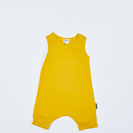 babies mustard romper