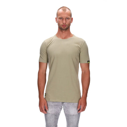 mens slim fitting tee light green