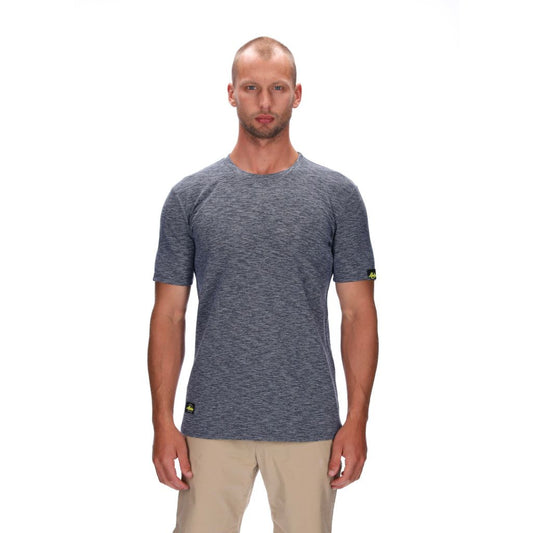mens blue marle slim fit tee