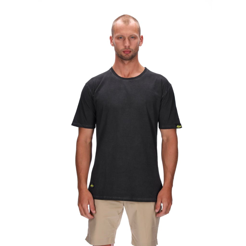 mens stonewash black tee