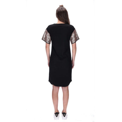 Trixie Dress Black/Rosegold