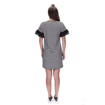 Naomi Dress Black/Stripe