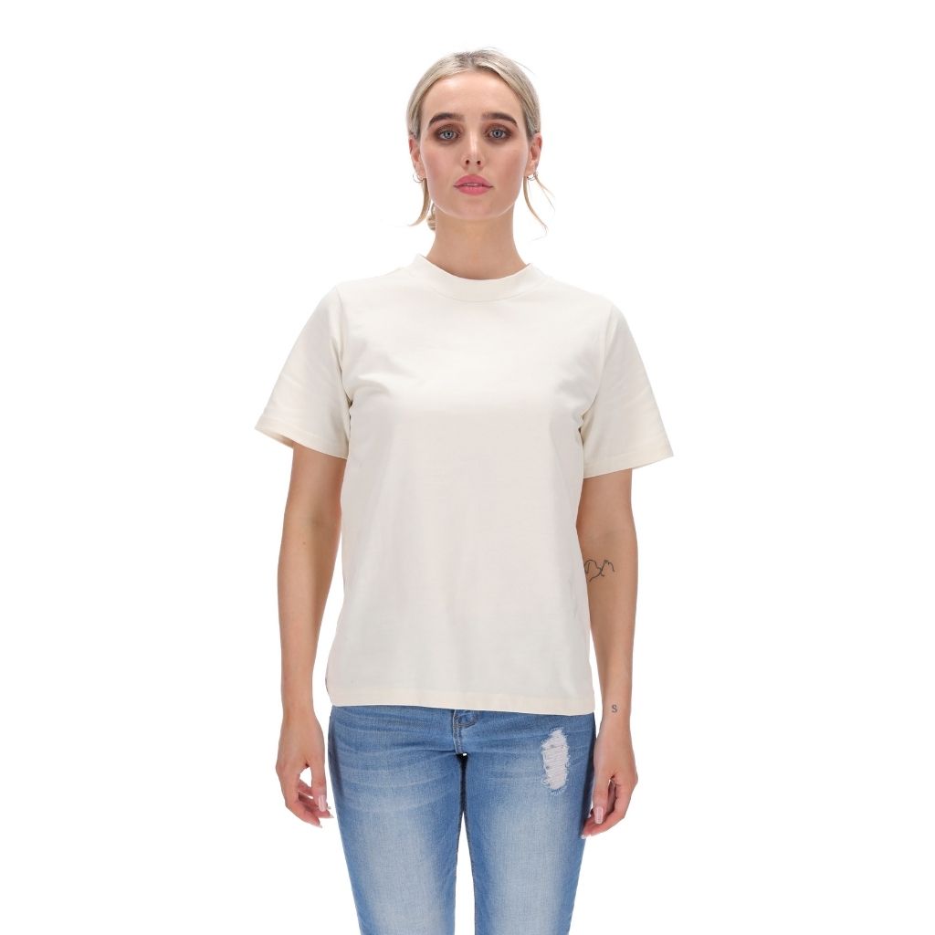 womens basic thick tee vanilla