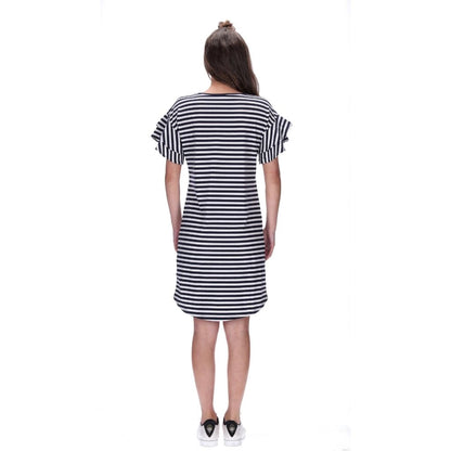 Alyssa Dress Navy Stripe