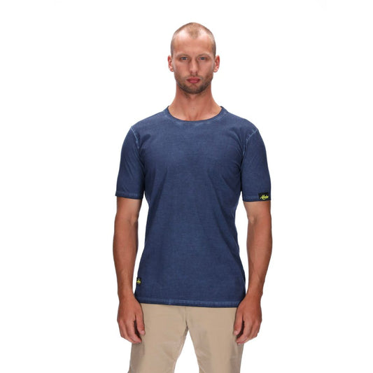 mens slim fit stonewash blue tee
