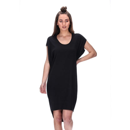 womens casual charcoal black dress
