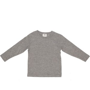 kids basic long sleeve top grey