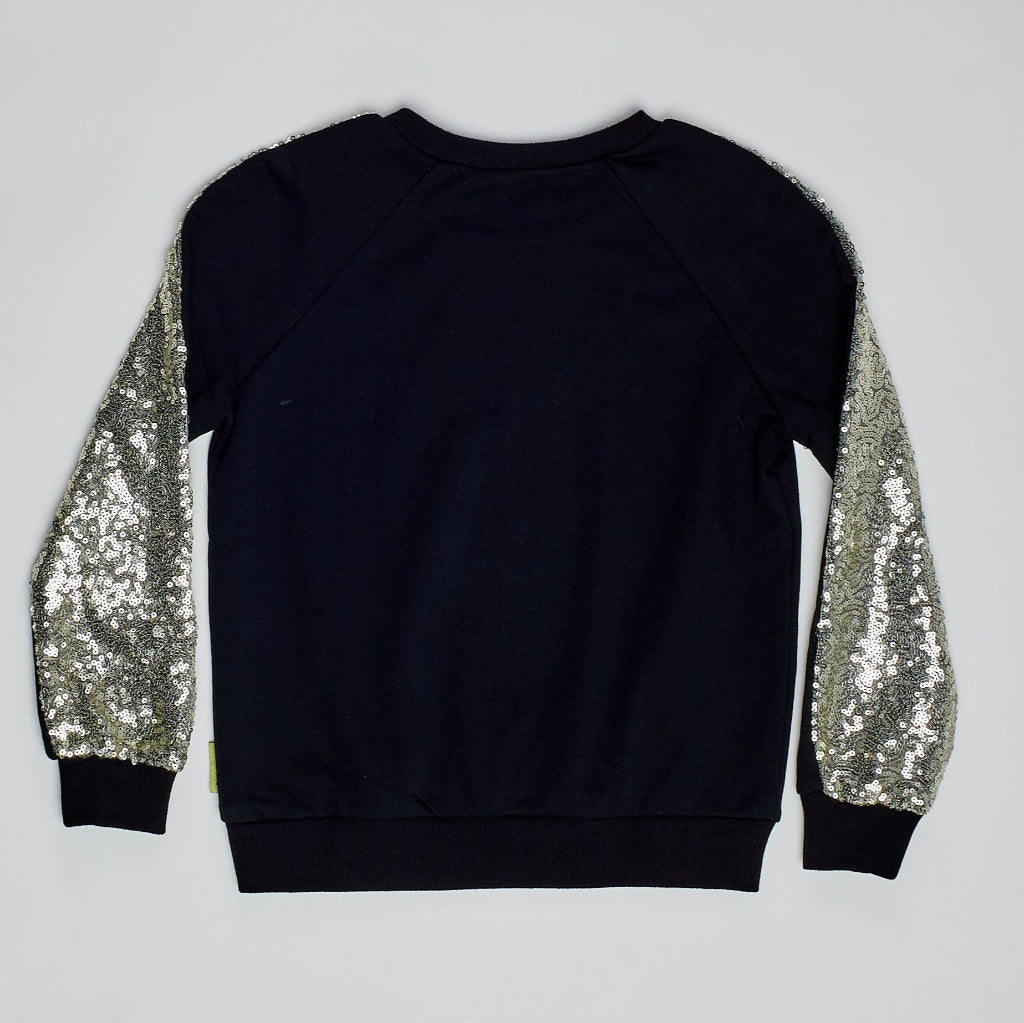 Evie Sequin Sweater Black