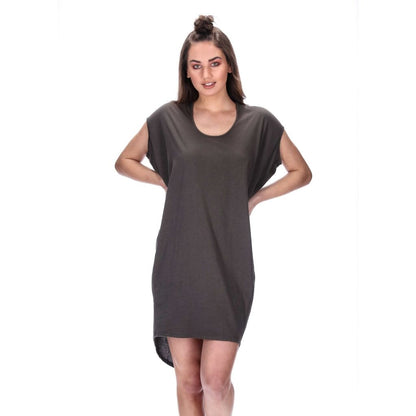womens casual charcoal grey dress