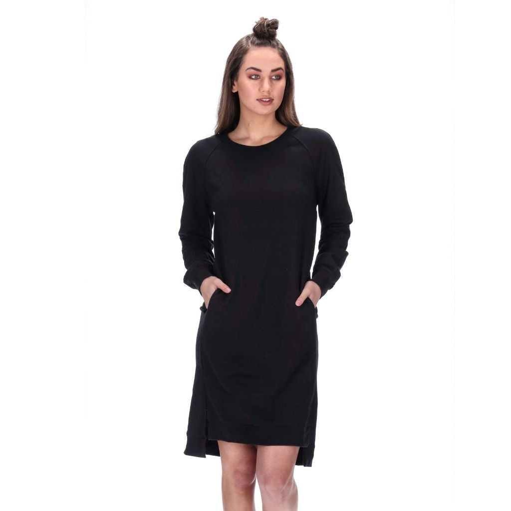 womens sweater dress black 