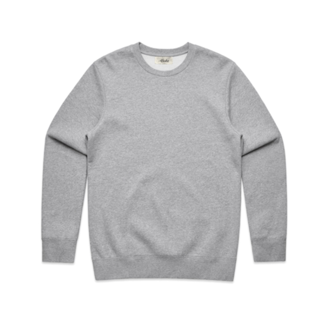 mens grey crew neck sweater