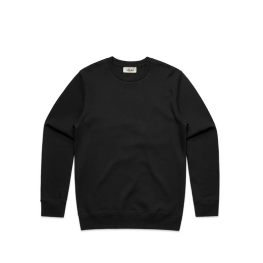mens black crew neck sweater