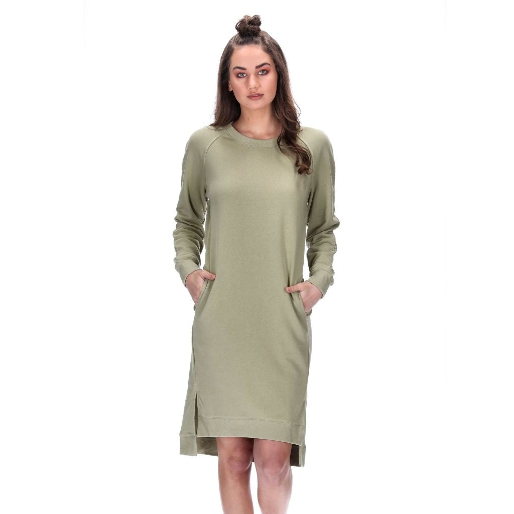 womens sweater dress green