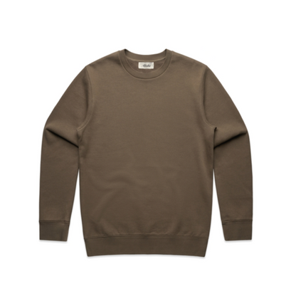 wlanut brown mens crew fit hoodie
