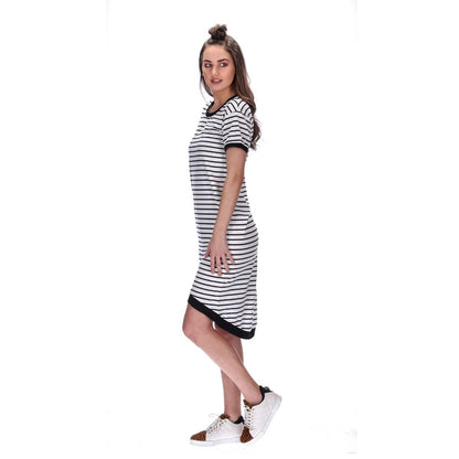 Heidi Dress Black Stripe