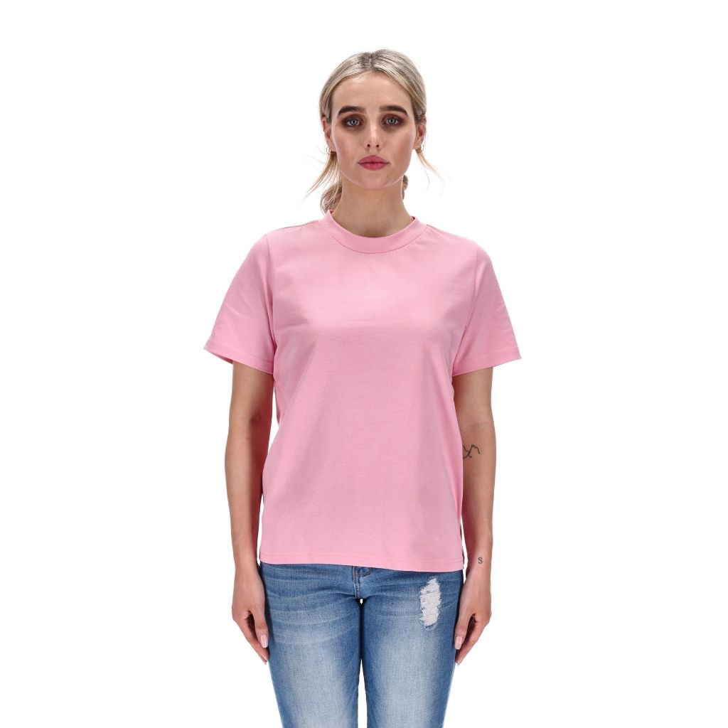 womens basic thick tee bublegum pink