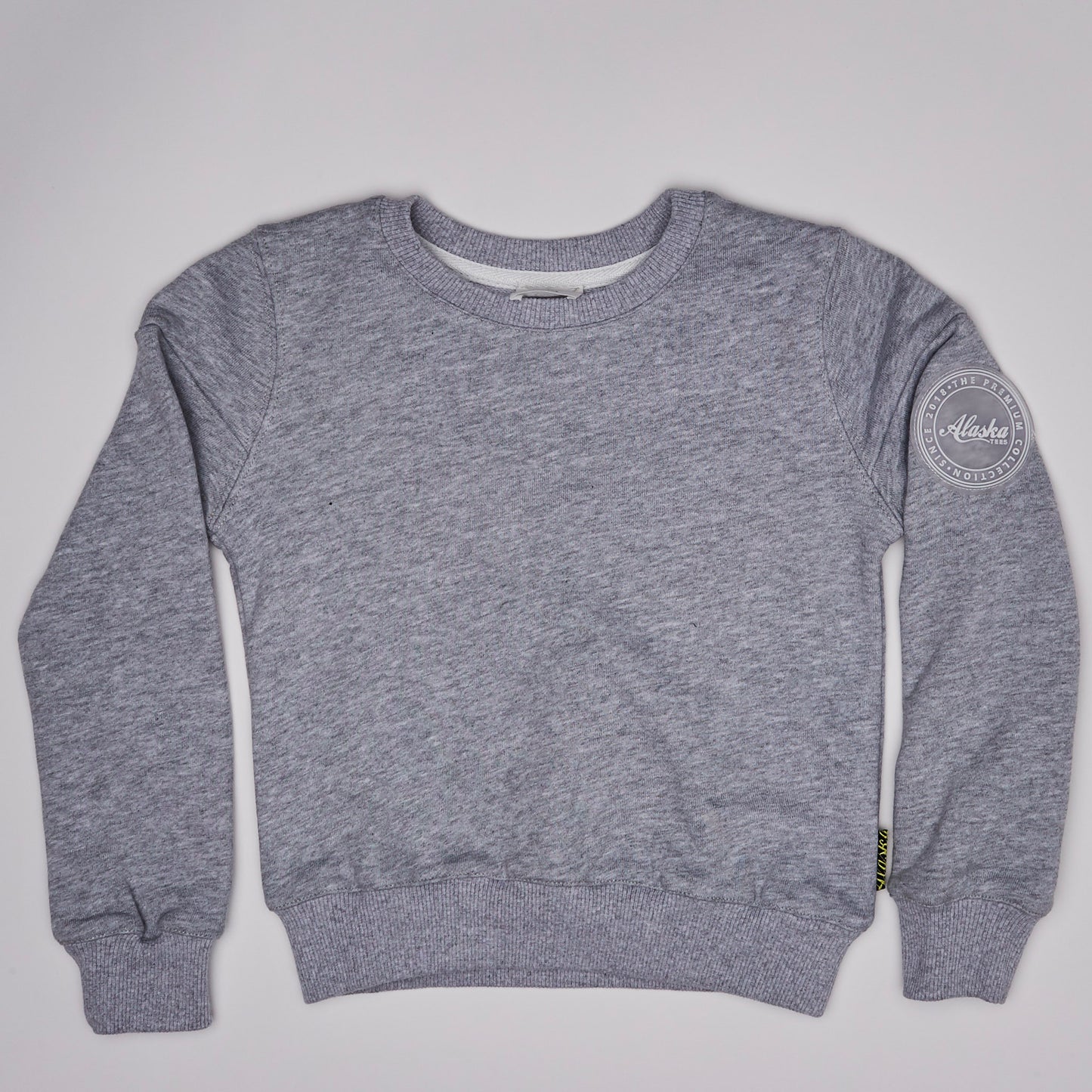 kids grey crew neck sweater