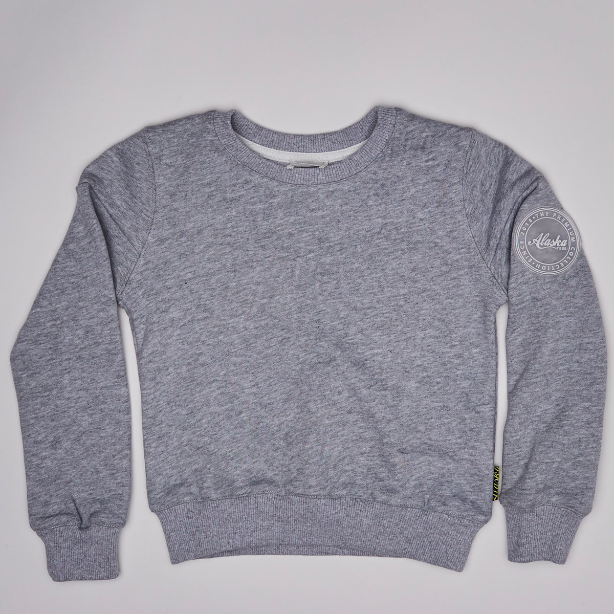 kids grey crew neck sweater