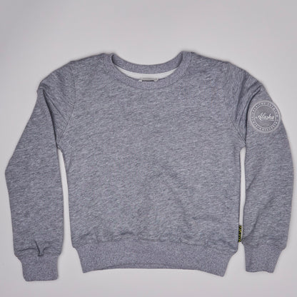 kids grey crew neck sweater