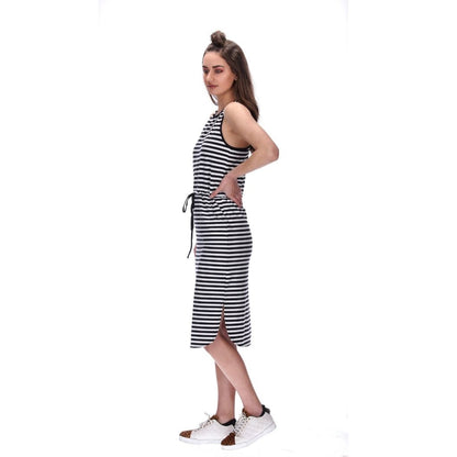 Vera Dress Black Stripe