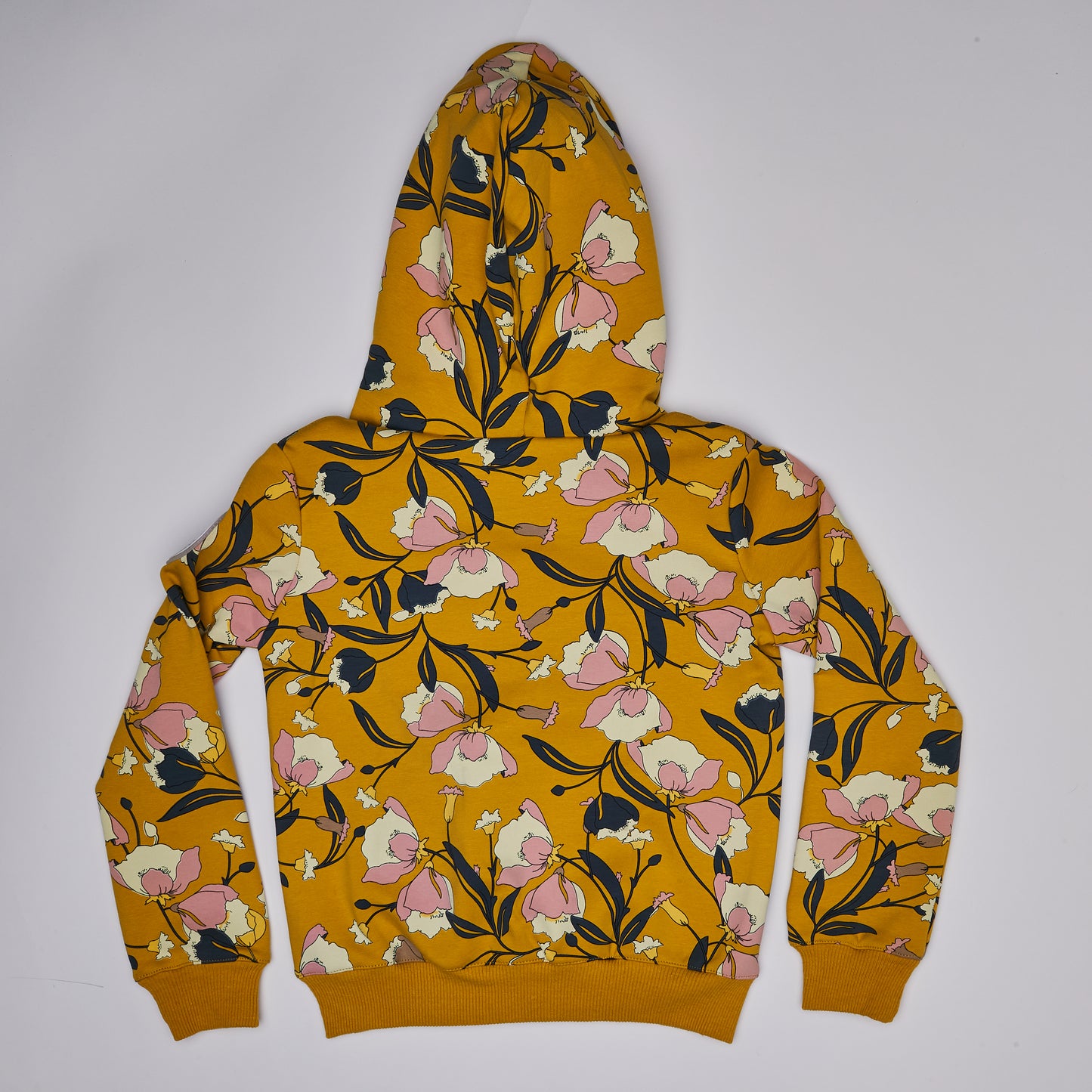 Storm Hoodie Mustard Floral