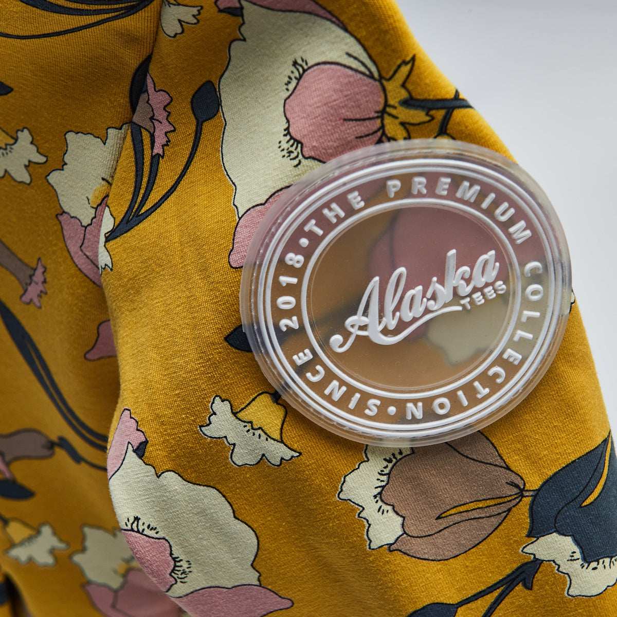 Storm Hoodie Mustard Floral