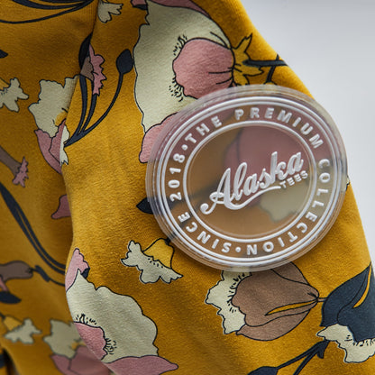 Storm Hoodie Mustard Floral