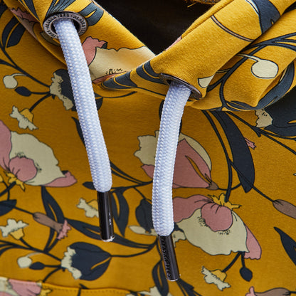Storm Hoodie Mustard Floral