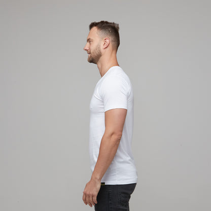 Erik V-Neck Tee White