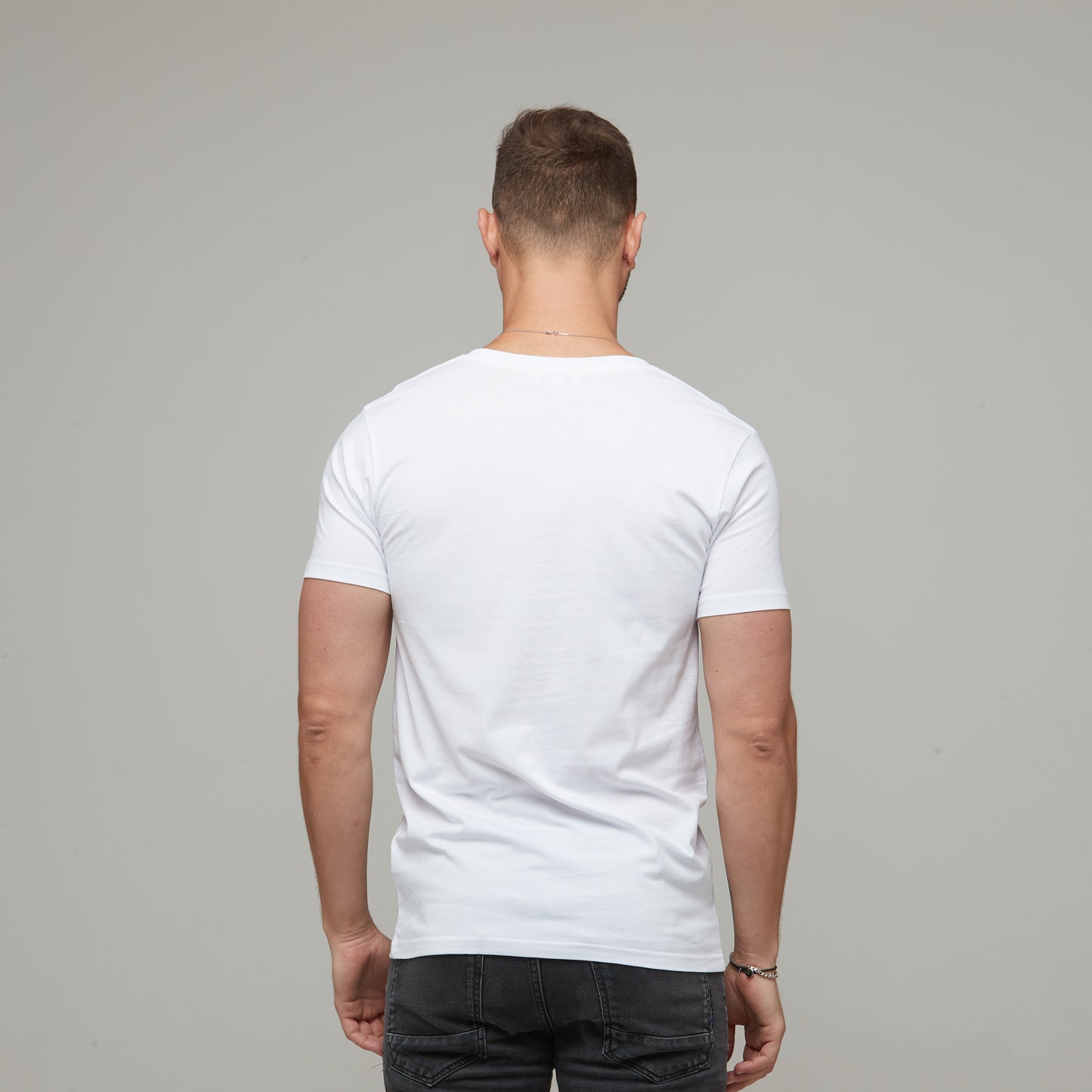Erik V-Neck Tee White