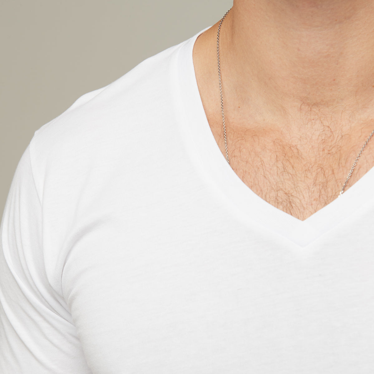 Erik V-Neck Tee White