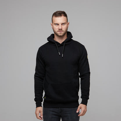 mens basic black hoodie