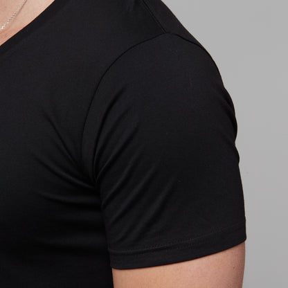 Erik V-Neck Tee Black