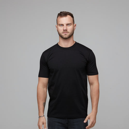 mens relaxed fit tee black