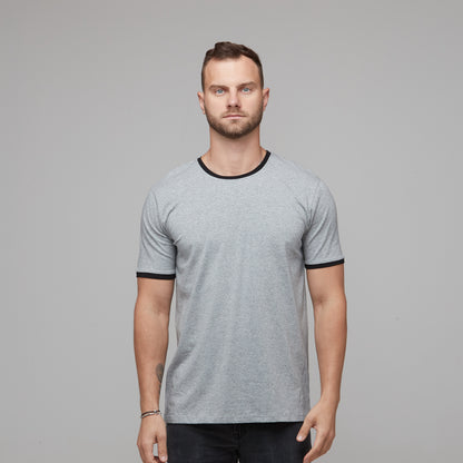 mens grey marle tee and black tee nz