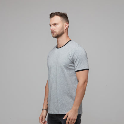 Liam Tee Grey Marle/Black