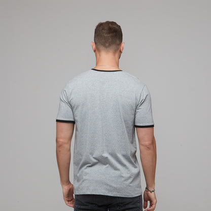 Liam Tee Grey Marle/Black