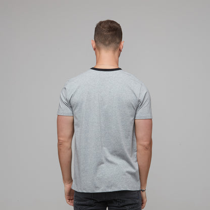 Wyatt Tee Grey Marle/Black